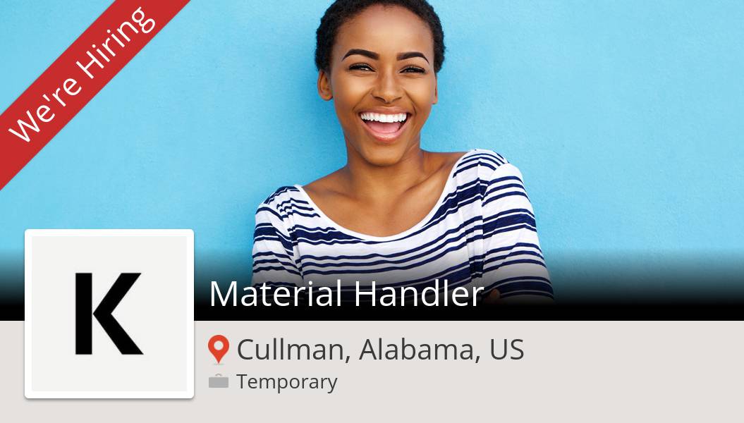 DFWrecruiter's tweet photo. #KellyServices is looking for a #Material #Handler, apply now! (#Cullman) #job https://t.co/XWrNTomohI https://t.co/NRQRcJMtpL