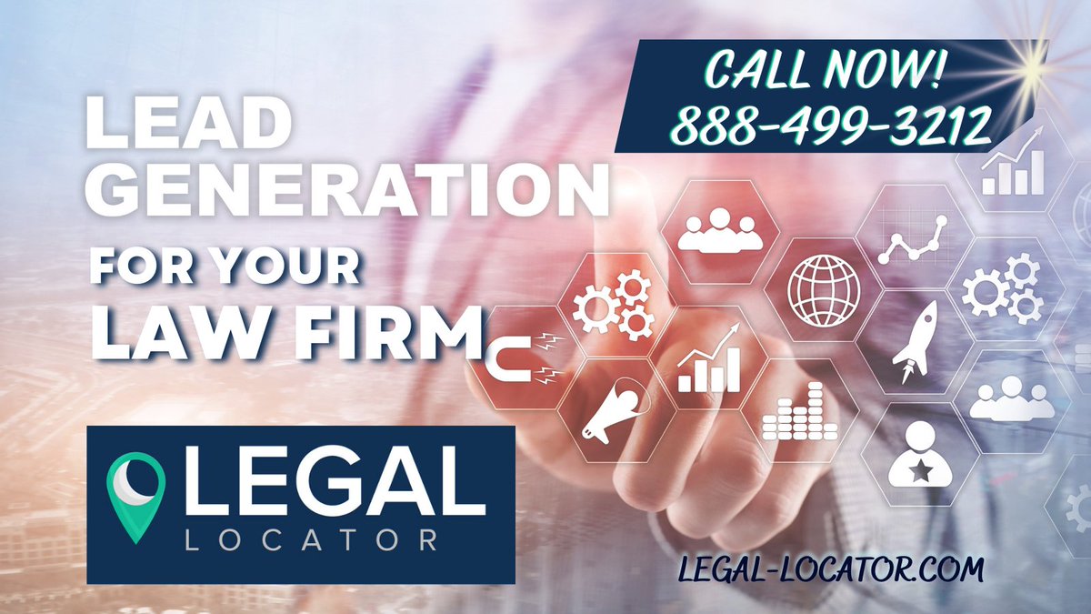 LegalLocator's tweet photo. Legal Locator specializes in legal lead generation so you can focus your time on your law firm clients. Grow your law firm today by calling 888-499-3212 to get started! #LegalLocator #LawFirmLeads #GrowWithLegalLocator https://t.co/vHAqXUHhid