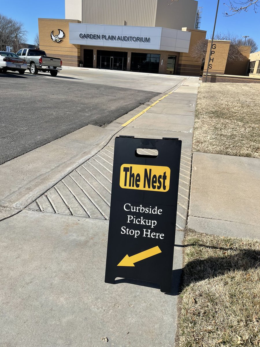 Check this out! New signage for our curbside customers thanks to Mr. Gordon &amp; Mr. Rockers!