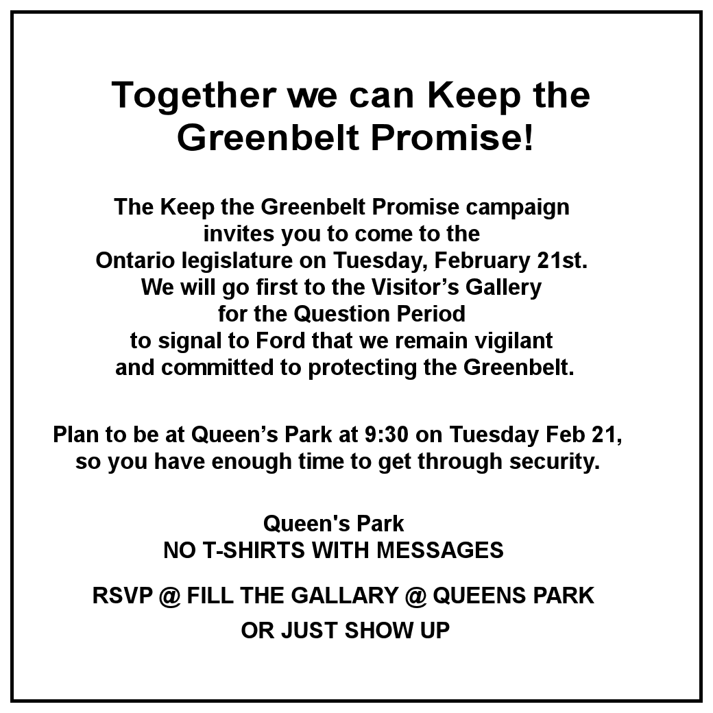 #OntarioStrong #OntariansStandTogether #FordfailedOntario #SaveTheGreenbelt 
Anyone around Toronto, please go and please retweet the hell out of this? Thank you