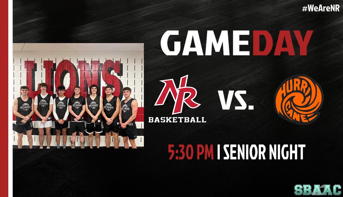 Senior Night‼️ The Lions host Wilmington tonight in our final game of the regular season. JV and Varsity only. Senior recognition will begin immediately after the JV game at 5:30pm. Go Lions! #WeAreNR