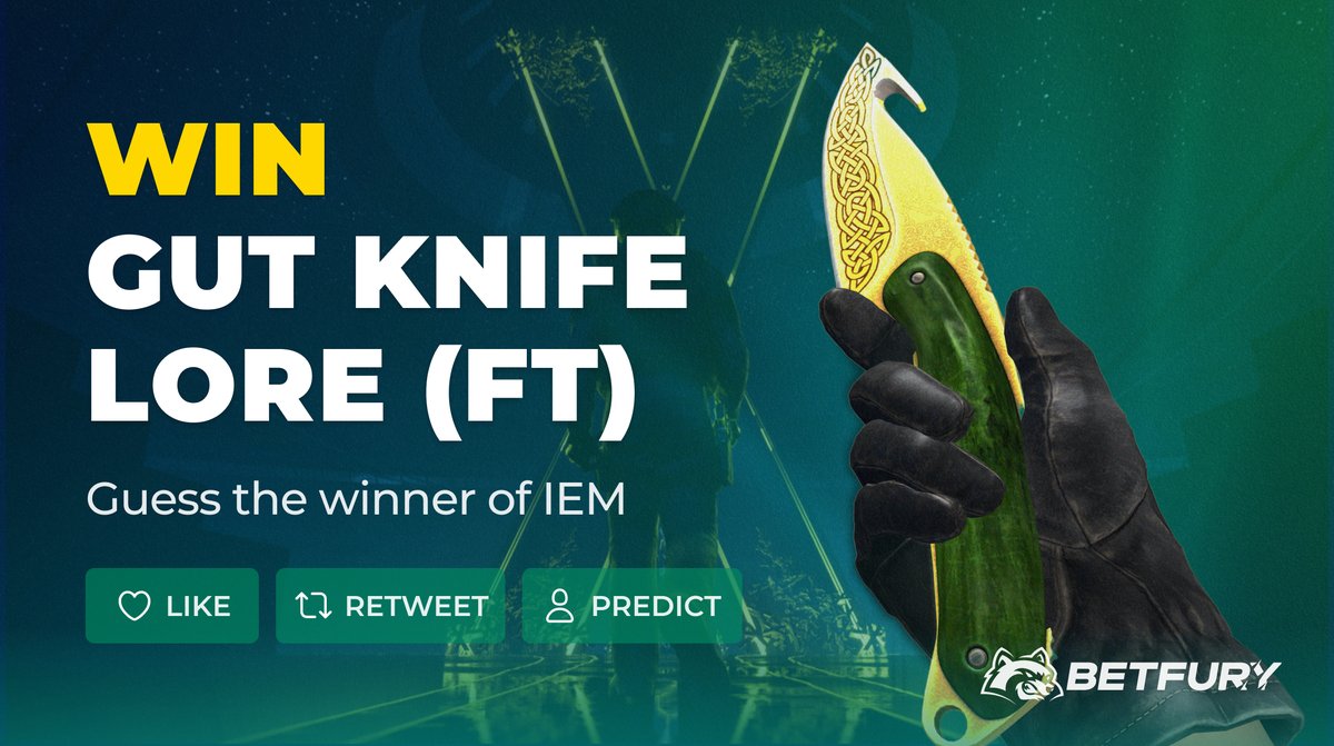 BetFury_'s tweet photo. There are some goodies for CS lovers ✨

Give us the right prediction about the #IEM Katowice champion, and we will give you a knife! 

Fair enough? Then write your answer below and don't forget to follow us 🚀

#CSGOGiveaway https://t.co/LWWM9YfEuM