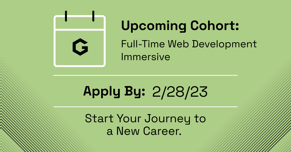 gracehopperfsa's tweet photo. Secure your spot in the upcoming #GraceHopperProgram Web Development Immersive for women and nonbinary coders! Gain the knowledge, experience, and portfolio needed to qualify for web developer roles in as little as 19 weeks. Apply now: https://t.co/fWYHhtB7ha. https://t.co/v4HvFpRRP5