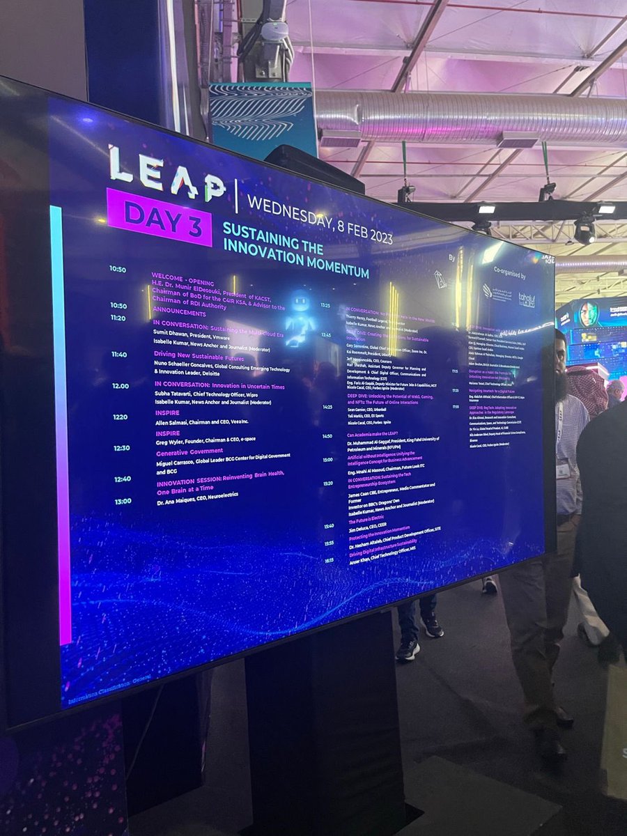 Samaher_dd's tweet photo. Wonderful opportunity to attend the global event #LEAP23 #opportunity #event #events #technology https://t.co/7YNmiZtkqK