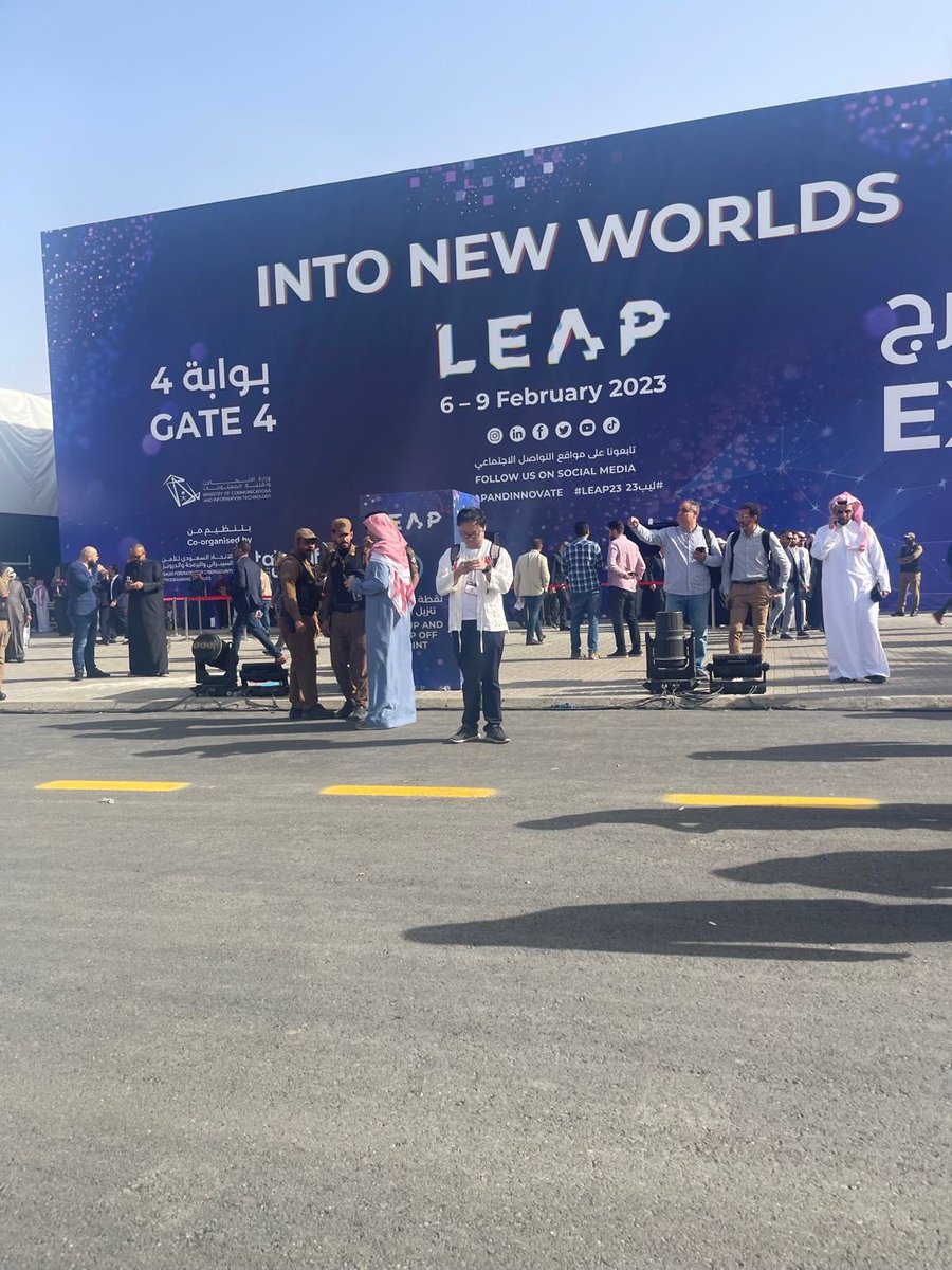 Samaher_dd's tweet photo. Wonderful opportunity to attend the global event #LEAP23 #opportunity #event #events #technology https://t.co/7YNmiZtkqK
