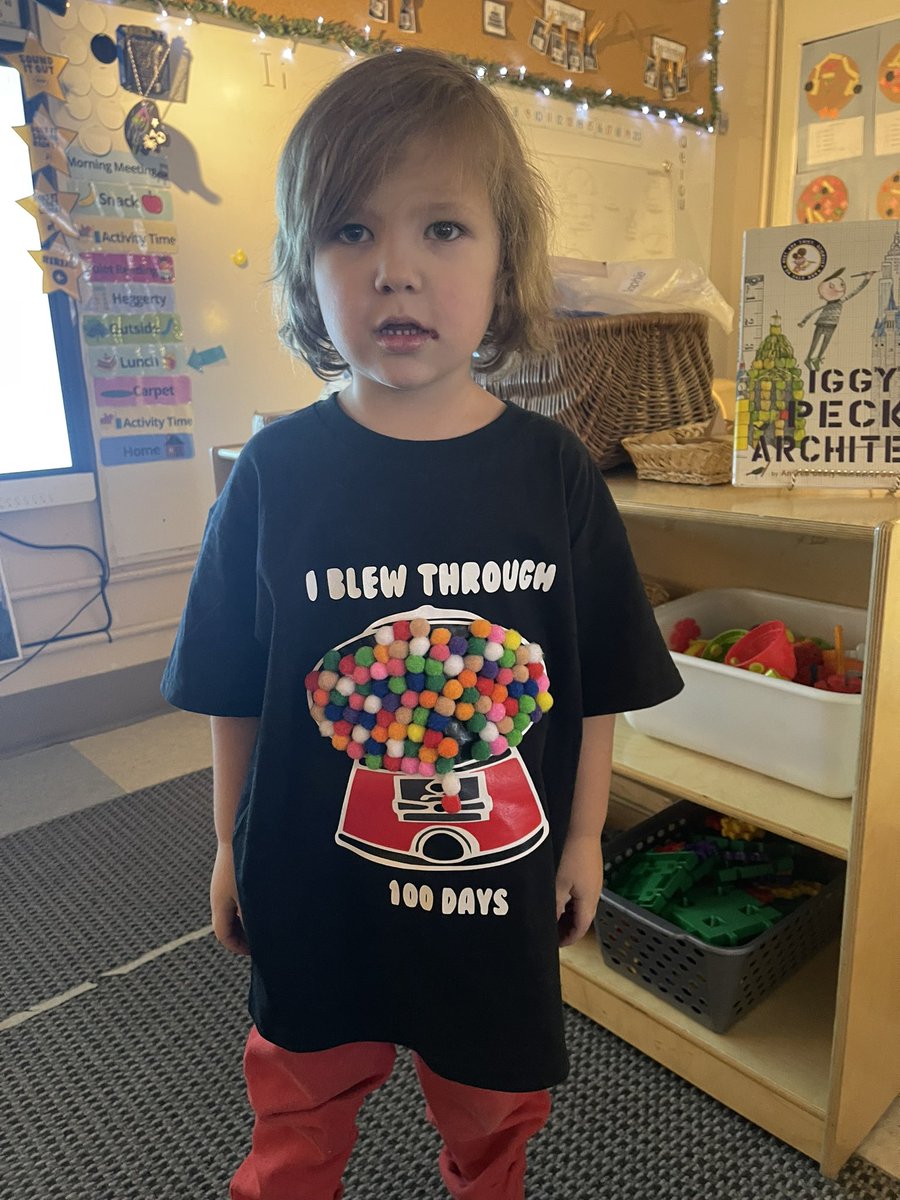 PEWelland's tweet photo. Happy 100th day of school https://t.co/RIDkGLDBMS