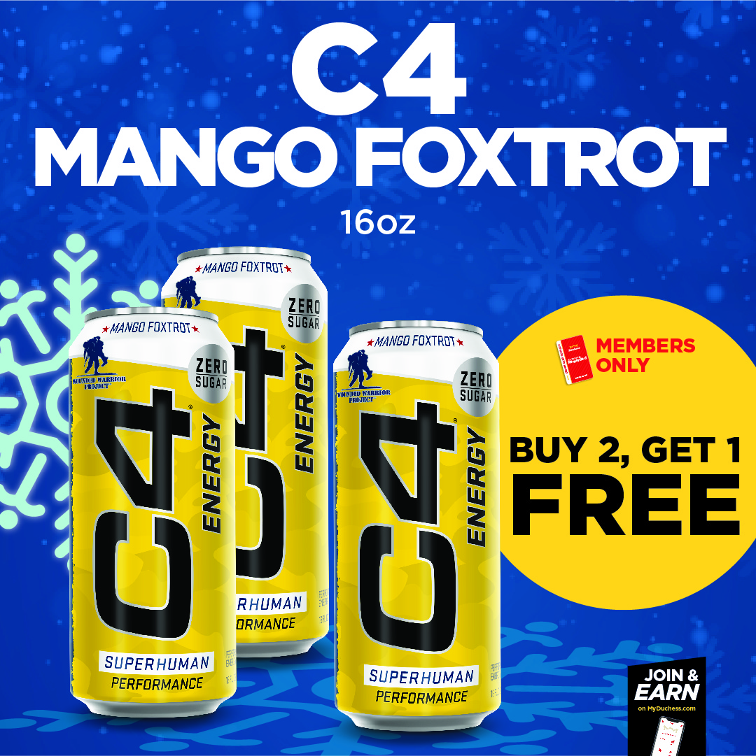 duchessshoppe's tweet photo. Stay Energized with a FREE C4 Mango Foxtrot when you buy 2! https://t.co/jEgnpUoSZ4