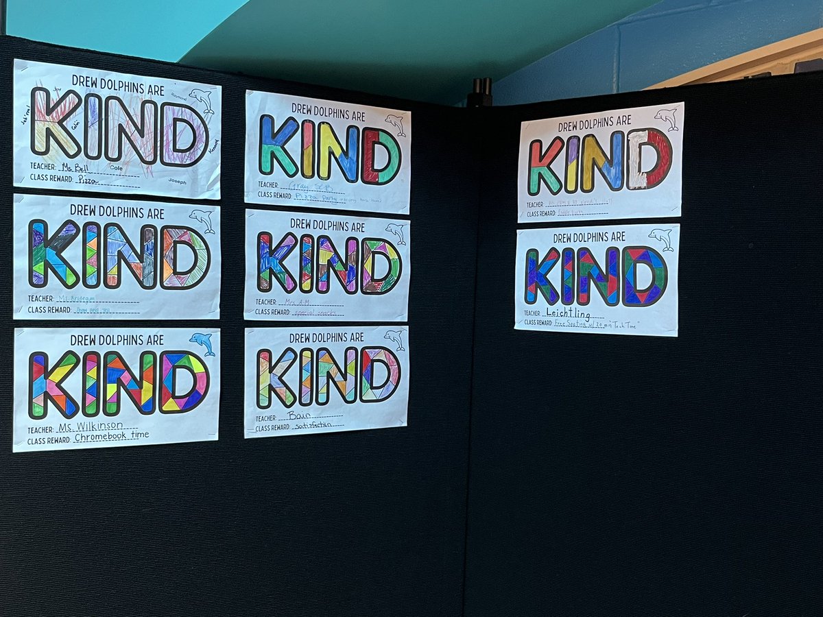 Drew Dolphins are spreading KINDness everywhere!