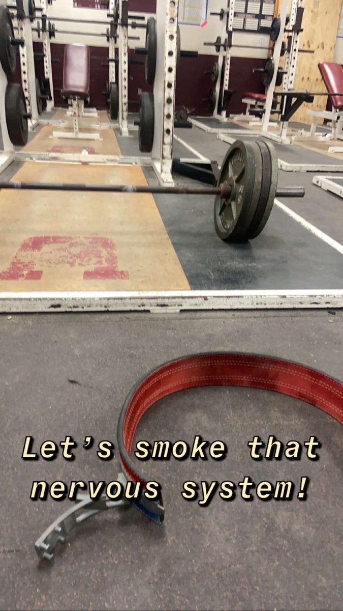 claytonadams31's tweet photo. Words from the great @jyeary522 “Smoke the CNS, not crack” #deadlift #gripandrip #breakfastclub #amcrew https://t.co/uaDPlm5oX9