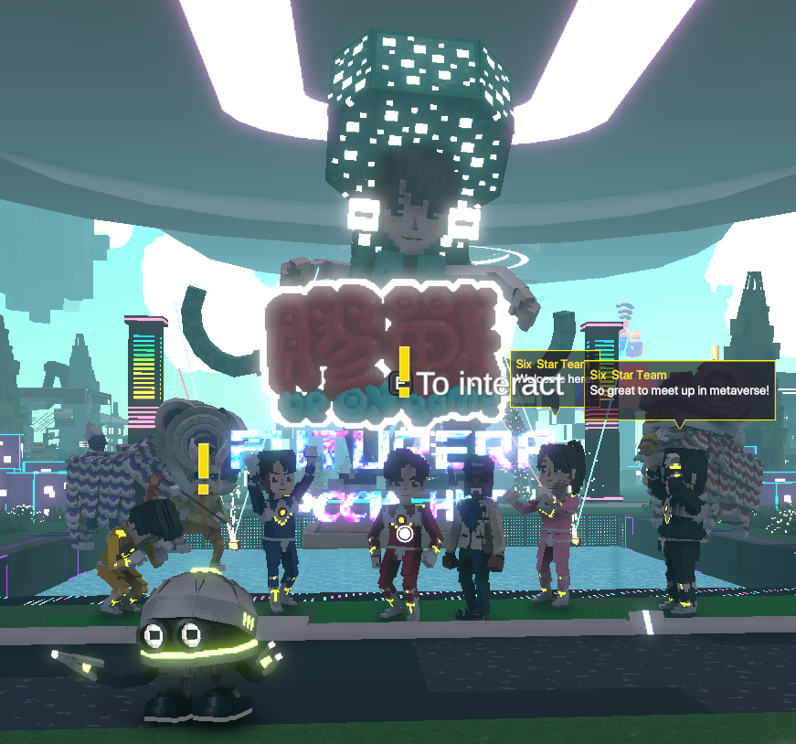 LEELAVADEEv2's tweet photo. @TheSandboxGame I found the Star Team in PCCW HKT Futurera! 🎮 #LunarNewYearTSB Hey Hey ! https://t.co/AGohsXYJ1F