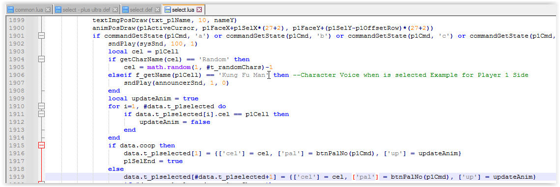 CableDorado2's tweet photo. @FusedRage You are talking about Ikemen Plus Ultra right? Currently no, but maybe you can do it in select.lua script using an conditional for an specific character like voice announcer example but with ['pal'] field. https://t.co/x2NZyhK2JJ