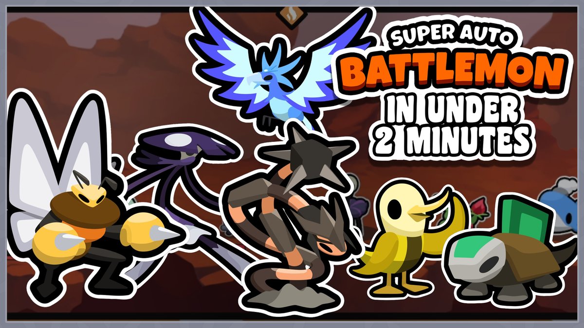 RBC_Shiio's tweet photo. Let's befriend, raise and battle (automatically) with some SUPER COOL Battlemons in Super Auto Battlemon! This Auto-Battler Roguelike has fun teambuilding, a charming style and  tons of potential!
-
Link : https://t.co/IRkdtbeJSH
-
#SuperAutoBattlemon #InTwoMinutes #IndieGame https://t.co/1NuQIuHAdW