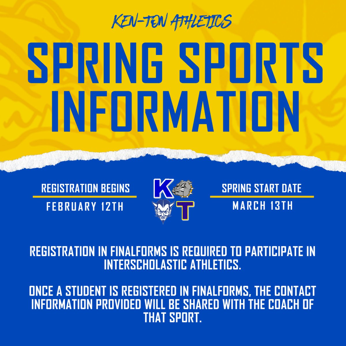 Spring Registration begins in TWO days!