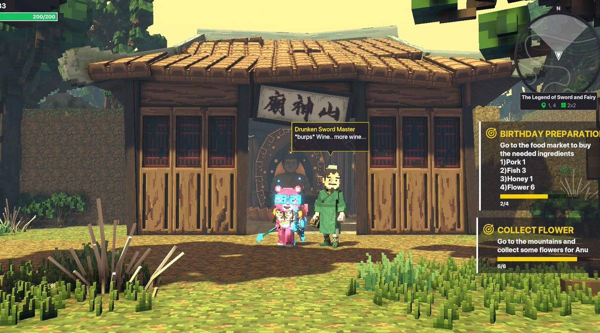 Nikwizards's tweet photo. @TheSandboxGame I found the abandoned house in The Legend of Sword and Fairy! ⚔️ #LunarNewYearTSB https://t.co/Tr5RWiIAZe