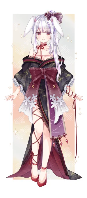 所属 丸餅つきみさんの新衣装をお仕立てさせていただきました差分もたくさんあるので是非チェックしてください～!#丸餅つきみ新衣装 