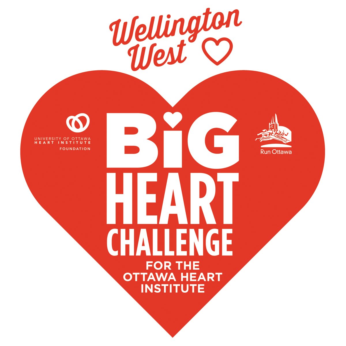 runottawa's tweet image. Are you ready? The @Wellington_West BIG HEART CHALLENGE in support of the @HeartFDN begins Tuesday February 14! 100% of your registration fee goes to the @HeartFDN plus Run Ottawa will match every participant’s registration fee! Details here: wellingtonwest.ca/bigheartchalle…
