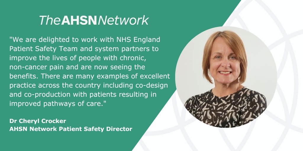 Health Innovation Network (@healthinnovnet) on Twitter photo In her latest blog Dr Cheryl Crocker, AHSN Network Patient Safety Director, discusses opioid prescribing for long-term non-cancer pain and how #PSCs worked with local systems to identify real-world projects to improve pain management.
➡️ahsnnetwork.com/blogs/supporti…
<a href="/cherylcrocker4/">Cheryl crocker</a> In her latest blog Dr Cheryl Crocker, AHSN Network Patient Safety Director, discusses opioid prescribing for long-term non-cancer pain and how #PSCs worked with local systems to identify real-world projects to improve pain management.
➡️ahsnnetwork.com/blogs/supporti…
<a href="/cherylcrocker4/">Cheryl crocker</a>