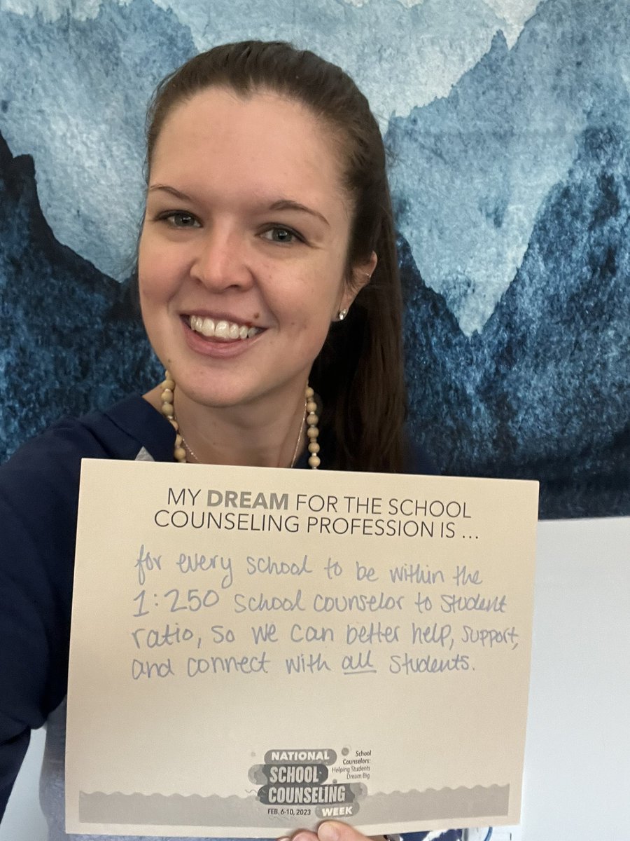 kljones_1's tweet photo. Day 5 of #NSCW23! Dreaming big on this one. There can never be enough school counselors. So beyond thankful for the opportunity I have to do what I love. @KCS_Robinson @kcs__district https://t.co/njPfMXe1rO