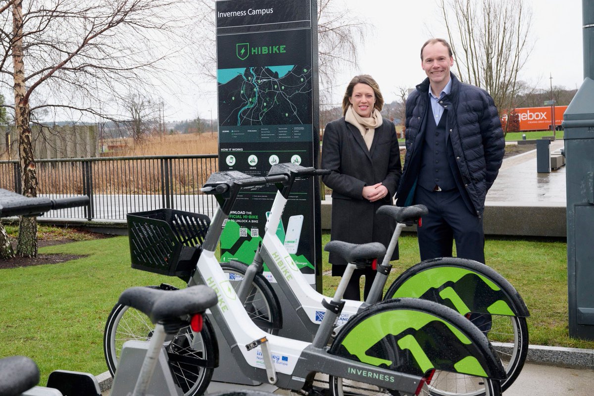Minister For Transport, <a href="/JennyGilruth/">Jenny Gilruth</a> MSP, travelled to Inverness recently to see the <a href="/GoHi_App/">Go-Hi App</a> travel app in action, including how to select &amp; un-dock a HiBike shared e-bike.📱🚲

It was a positive day focusing on the potential for MaaS to support decarbonisation in Scotland.🍃