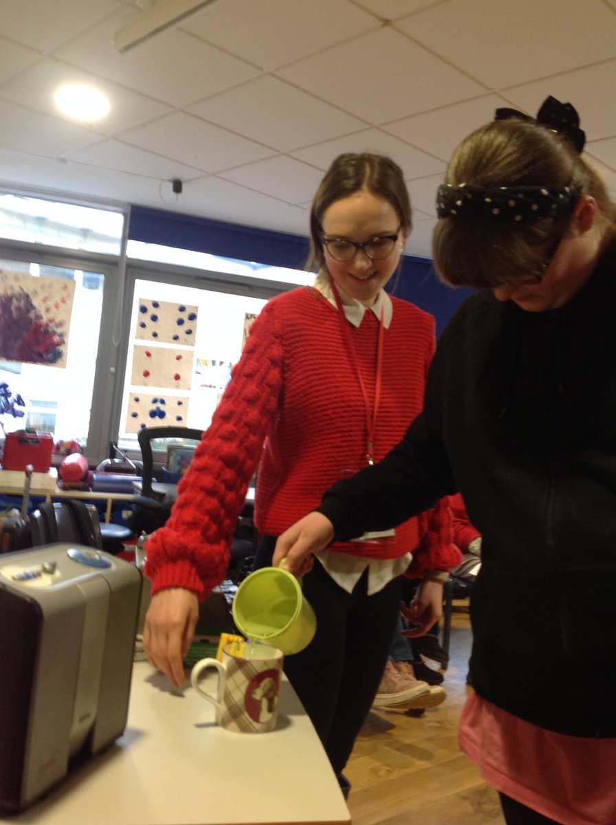 My assistant <a href="/larisa_neculai/">Larisa Neculai</a>  helps with the delivery of the talks and workshops. Here is her helping some children to use the liquid level indicator when pouring a drink. It is a tool which bleeps when the fluid reaches the top of the cup. carlmorganmusictherapy.com/copy-of-inspir…