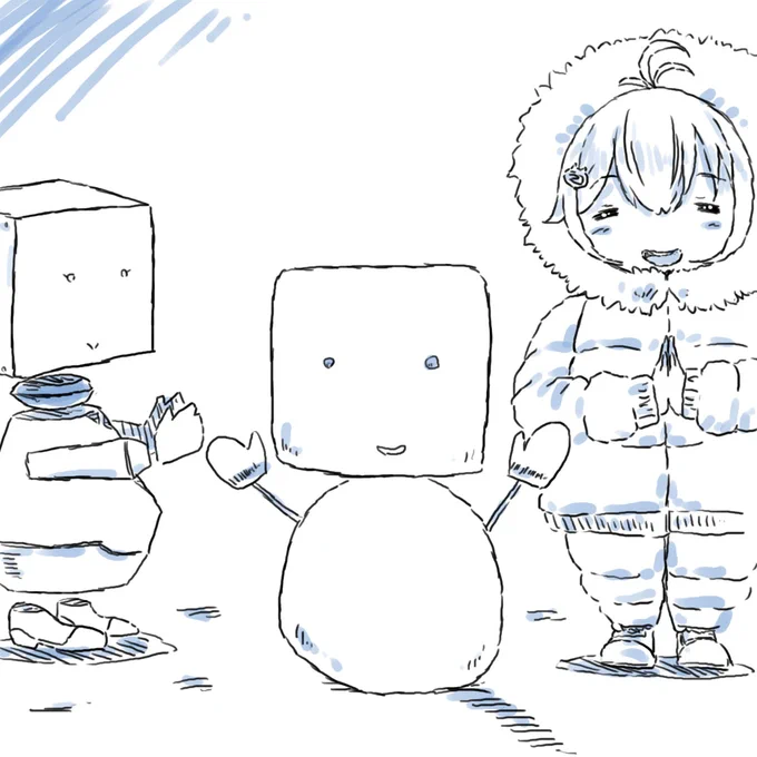 #SiroArt 
雪の日。 