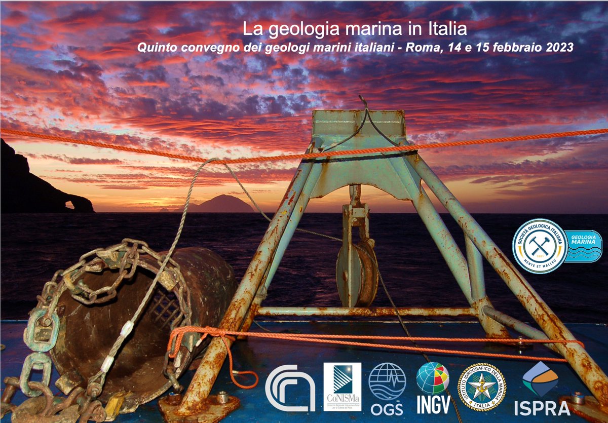 Il 5° Convegno dei Geologi Marini Italiani si terrà a Roma nelle giornate del 14 e 15 febbraio. Codevintec sarà presente con le nostre ultime tecnologie per le Scienze del Mare.

Info: ow.ly/2b0X50MKuU0

#geologia #geologiamarina <a href="/SocGeol/">Società Geologica It</a>