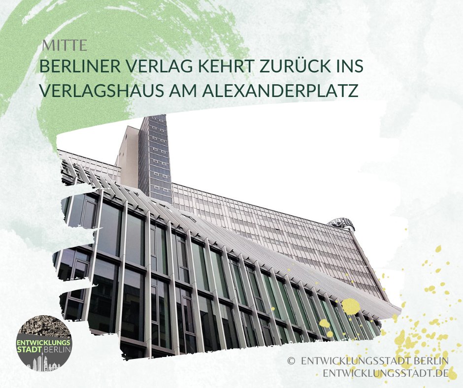 LefflerBjorn's tweet photo. Am Berliner #Alexanderplatz wurde in den vergangenen Jahren das denkmalgeschützte Haus des Berliner Verlags saniert und durch einen markanten #Neubau ergänzt. Im März soll nun auch wieder der #BerlinerVerlag einziehen:
https://t.co/PX7pDoTzp6 https://t.co/MYxlDV0o8n