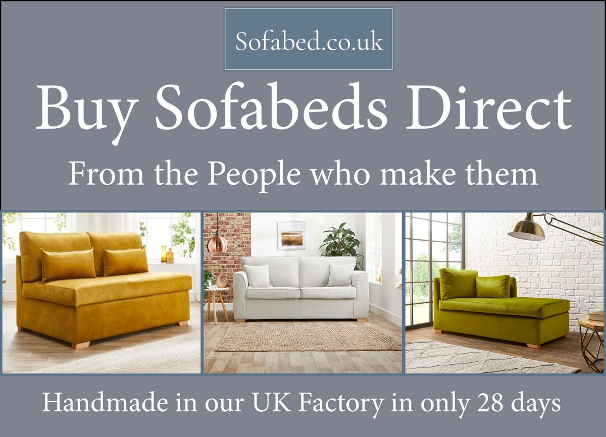 Buy sofabeds direct from the people who make them.  Choose your model, choose your fabric, choose your extras. #sofabed #ukmanufacturer #buybritish #madetoorder #madetomeasure #furniture