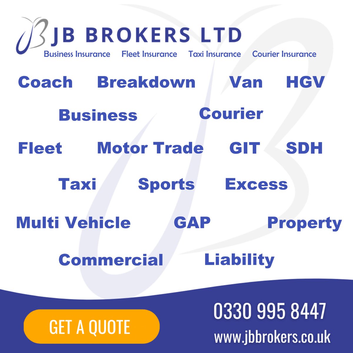 JB Brokers Limited (@jb_brokers_ltd) on Twitter photo FRIDAY FEEDBACK at JB Brokers! Proud of all the team and thank you to all our client's for the kind words🤝
UK Commercial Insurance Broker
📞0330 995 8447
💻commercial@jbbrokers.com
🌍jbbrokers.com
🏢JB Brokers Ltd - L13 1DA, PR8 5AB & LL12 0PB FRIDAY FEEDBACK at JB Brokers! Proud of all the team and thank you to all our client's for the kind words🤝
UK Commercial Insurance Broker
📞0330 995 8447
💻commercial@jbbrokers.com
🌍jbbrokers.com
🏢JB Brokers Ltd - L13 1DA, PR8 5AB & LL12 0PB
