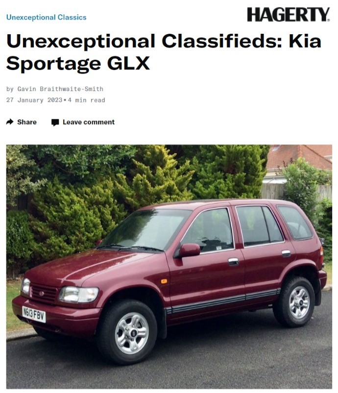 KiaUKPR's tweet image. One truly exceptional #UnexceptionalClassified... brought to our attention by the team at @HagertyUK - and coming VERY soon to the Kia heritage fleet! 😍

1995 Sportage GLX, 28,000 miles, near-immaculate bodywork and interior - read words by @MajorGav:

hagerty.co.uk/articles/unexc…