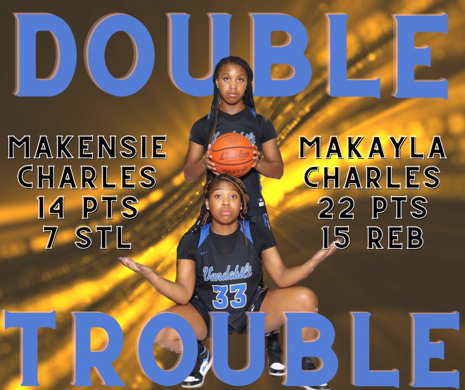 JamesRoynisha's tweet photo. Twins Makensie and Makayla Charles teamed up to lead the Lady Terriers to a victory against Ellender last night. These two together will definitely be something dangerous ๐๐ #LetsGoTerriers https://t.co/DrD8kl2MVN