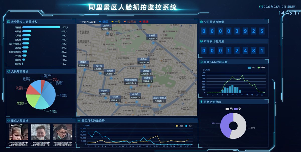 China Big data and Facial recognition.