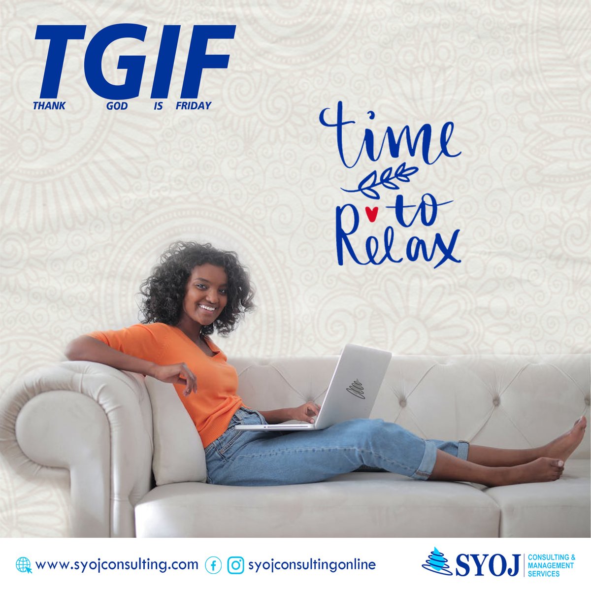 syojconsulting's tweet photo. Happy Friday!

#syojconsultingonline #companygrowth #makingprofit #achievinggoals #hrautomation #lagos #nigeria https://t.co/yVamrMKAnV