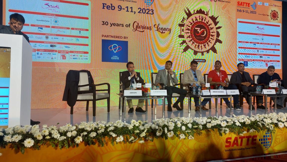 utladakhtourism's tweet image. Secretary Tourism, Ladakh K. Mehboob Ali Khan participates in panel discussion titled IndiaTourism@75 during the #SATTE India Conference at @IndiaExpoCentre, Greater Noida today

@SATTE_India @tourismgoi @lg_ladakh @sectourismutl @DIPR_Leh @DIPR_Kargil @ddnewsladakh @PBLadakh