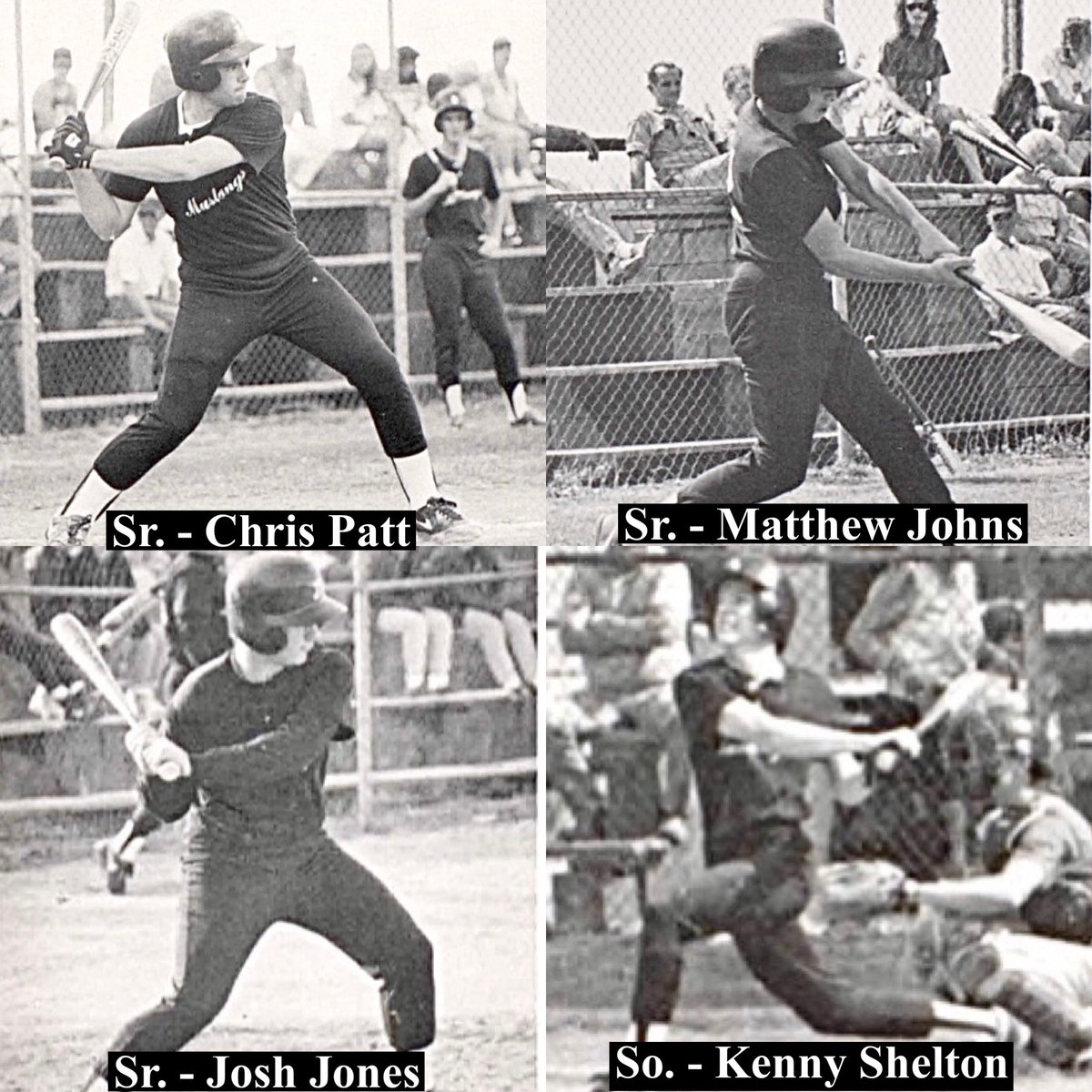 Lorettobaseball's tweet photo. 32 days until OPENING DAY!
1992 (TEAM 19) Head Coach: Tony Shirley, Asst.: Coach Jacobs. They would lead the LHS program for the next 3 years.
Home games: Saint Joseph Ballpark. 
Class of ‘92: Charlie Dover, Matthew Johns, Josh Jones, Chris Patt &amp; Pat Thomas. 
#LHSMUSTANGSBB50 https://t.co/LwXggMfXDj