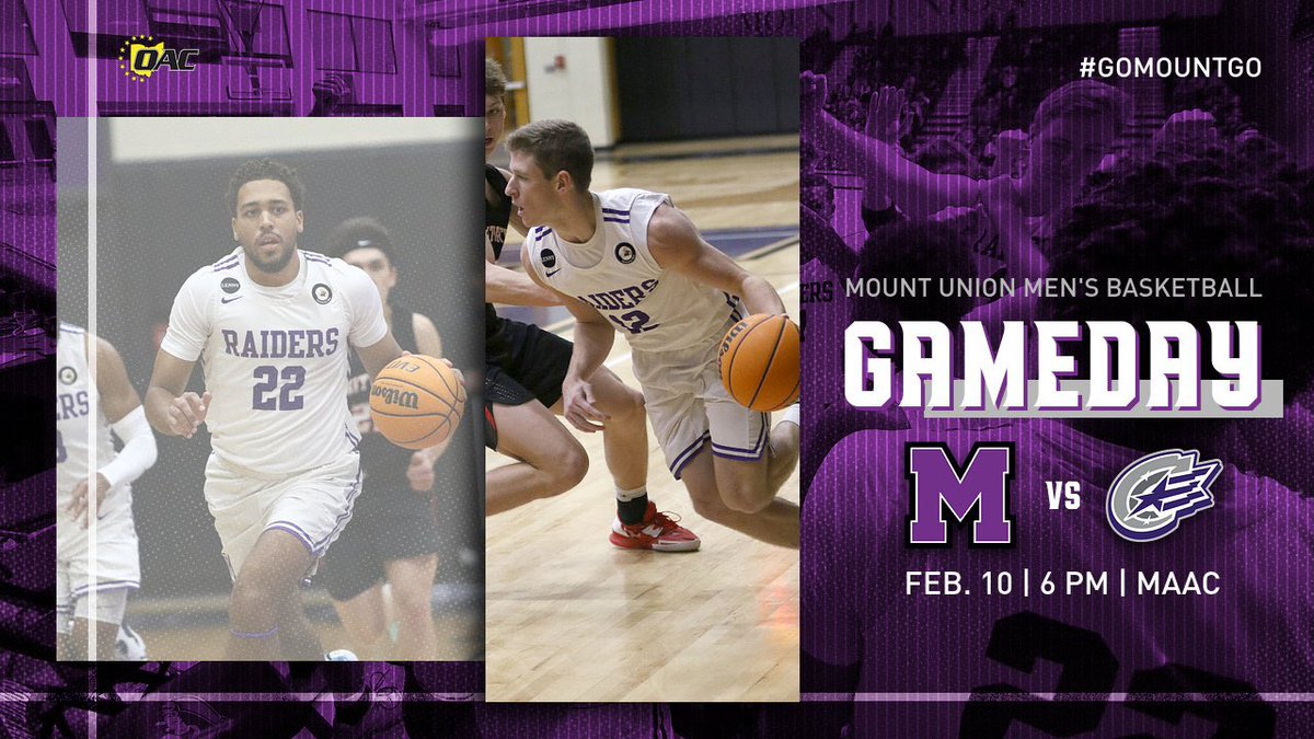 MountUnion_MBB's tweet photo. Home game at 6:00PM tonight! #PackTheMAAC https://t.co/ChlmbjoFLr