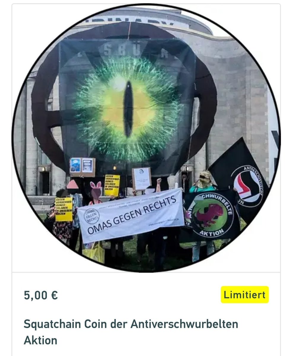 reclaimrosalux1's tweet image. wir unterstützen die besetzung der volksbühne mit einem #squatchain 
echsen lieben digitalwährungen 😂diese ist zum umtausch in € für die deckung der repressionskosten. die #volksbühne, nicht ohne grund gründungsort des "demokratischen widerstand", will uns räumen 😀 #besetzen