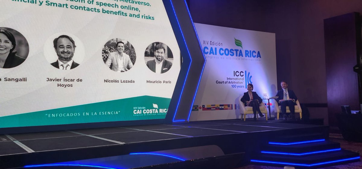 Nuestro Socio Director, <a href="/JavierIscar/">Javier Íscar de Hoyos</a>, participó ayer 9 de febrero en la XIV edición del CAI Costa Rica organizado por la <a href="/icccostarica/">icccostarica</a>, con una ponencia CAI Talks analizando el futuro del arbitraje ante los avances tecnológicos actuales.

#CulturaDeArbitraje #Futuro #Arbitraje