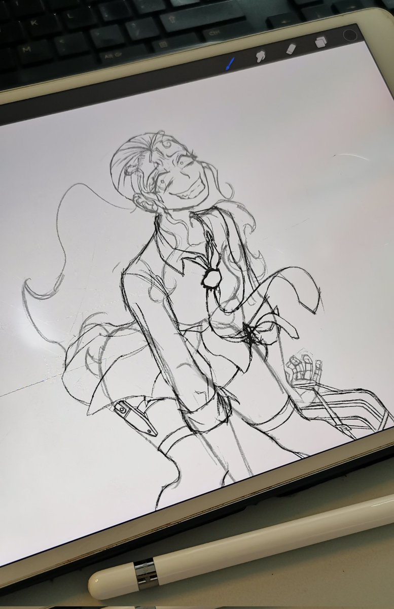 digital_ruin_'s tweet photo. I'm currently avoiding a big project and procrastinating with many smaller projects 😶‍🌫️

Here's a random sketch I started working on ✨
#artmoots #digitalart #smallartist https://t.co/EfHRMsNine