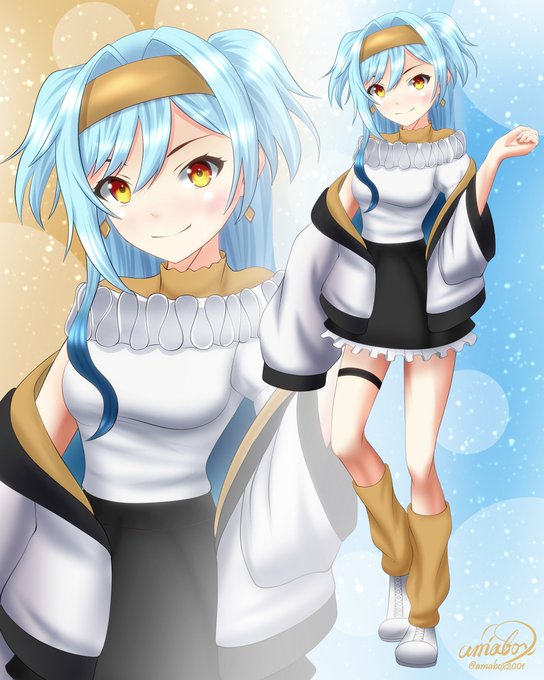 ツキちゃん、お誕生日&amp;新衣装お披露目おめでとう!!!ヽ(^o^)丿🎉
これからもツキちゃんの素敵な声を聞かせてくれるのを楽しみにしてます(^^)
#月の夜へ https://t.co/jVYn7C5cPB 