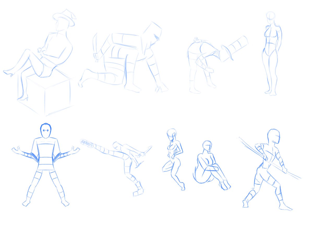 JacobParleeArts's tweet photo. Poses and body shapes https://t.co/O9yYl6SXNa