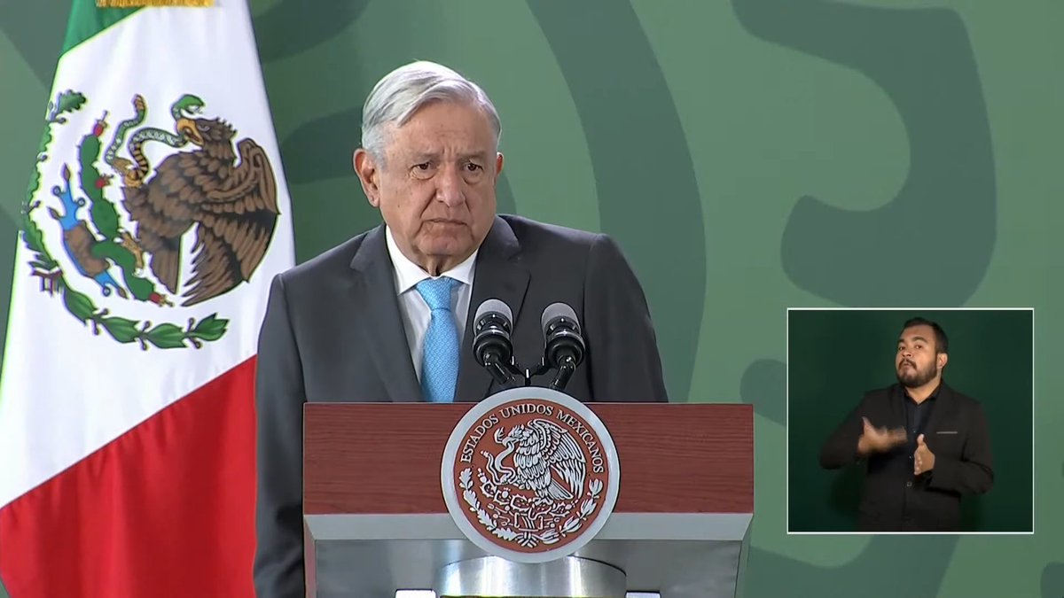 El_Universal_Mx's tweet photo. 🔴#LaMañaneraDeAMLO Cree López Obrador que ”ya fue el último incremento” de la inflación: “No fue muy superior a lo que se esperaba, no llegó ni a un punto (...) no es para alarmarse” https://t.co/4ndPjymKuu https://t.co/CUavWXlt3M