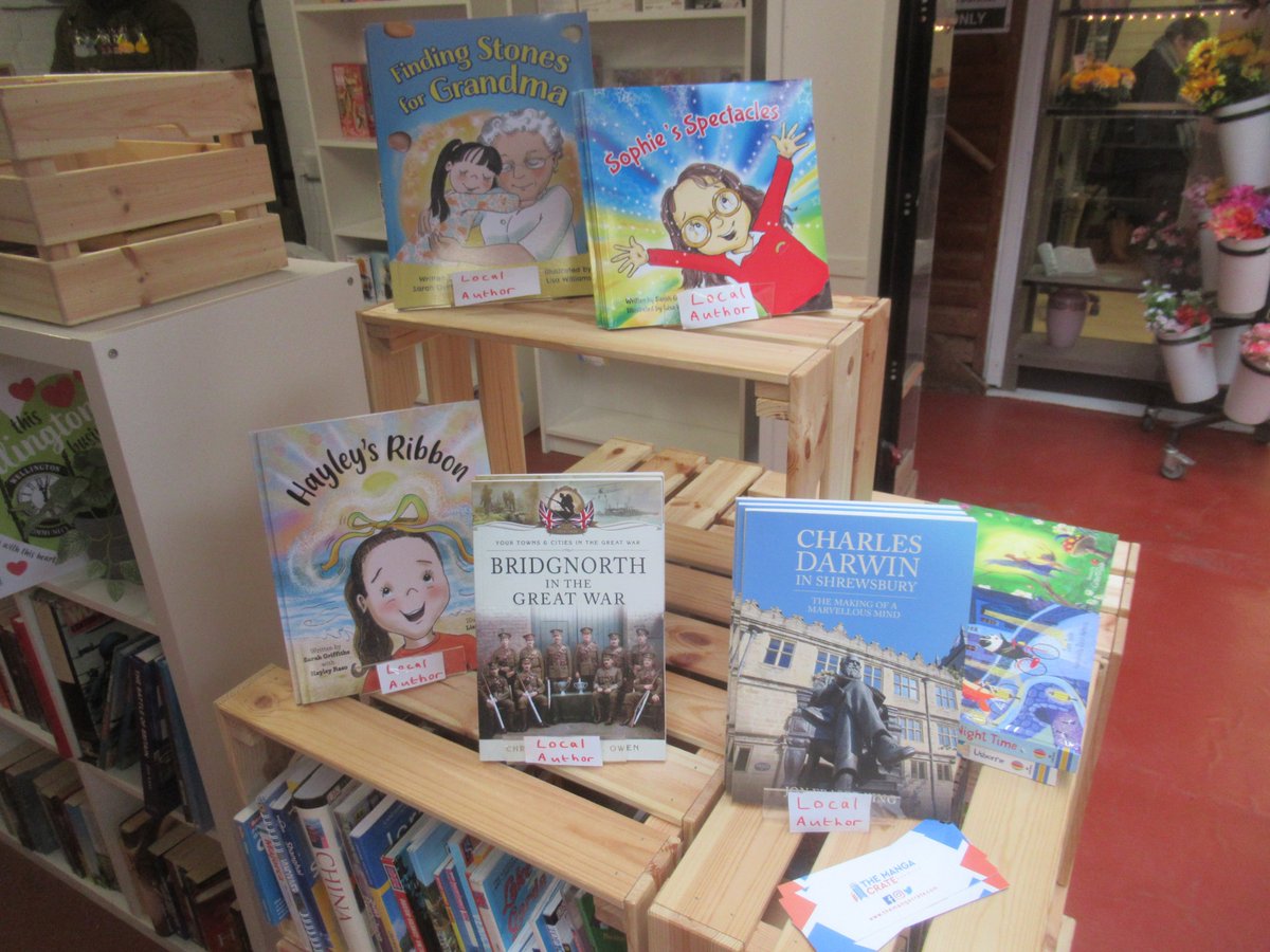 Some really good #local books at the <a href="/CrateManga/">The Manga Crate</a> bookstall in <a href="/WellingtonMrkt/">Wellington Market</a> #CharlesDarwin @JonFraserKing #Shropshire #Wellington <a href="/SarahGriffithsA/">Sarah Griffiths Author</a>
