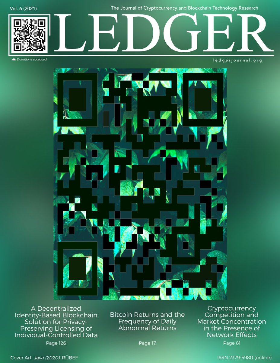 Ledger: The Journal of Crypto & Blockchain Studies (@LedgerJrnl) / Posts / X