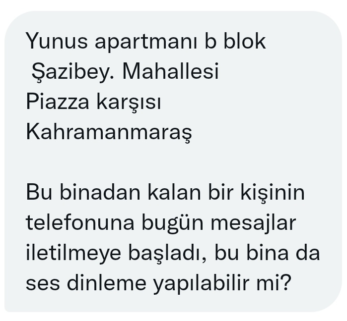 kacsaatolduson's tweet photo. Kahramanmaraş acil https://t.co/ScktaHwOK6