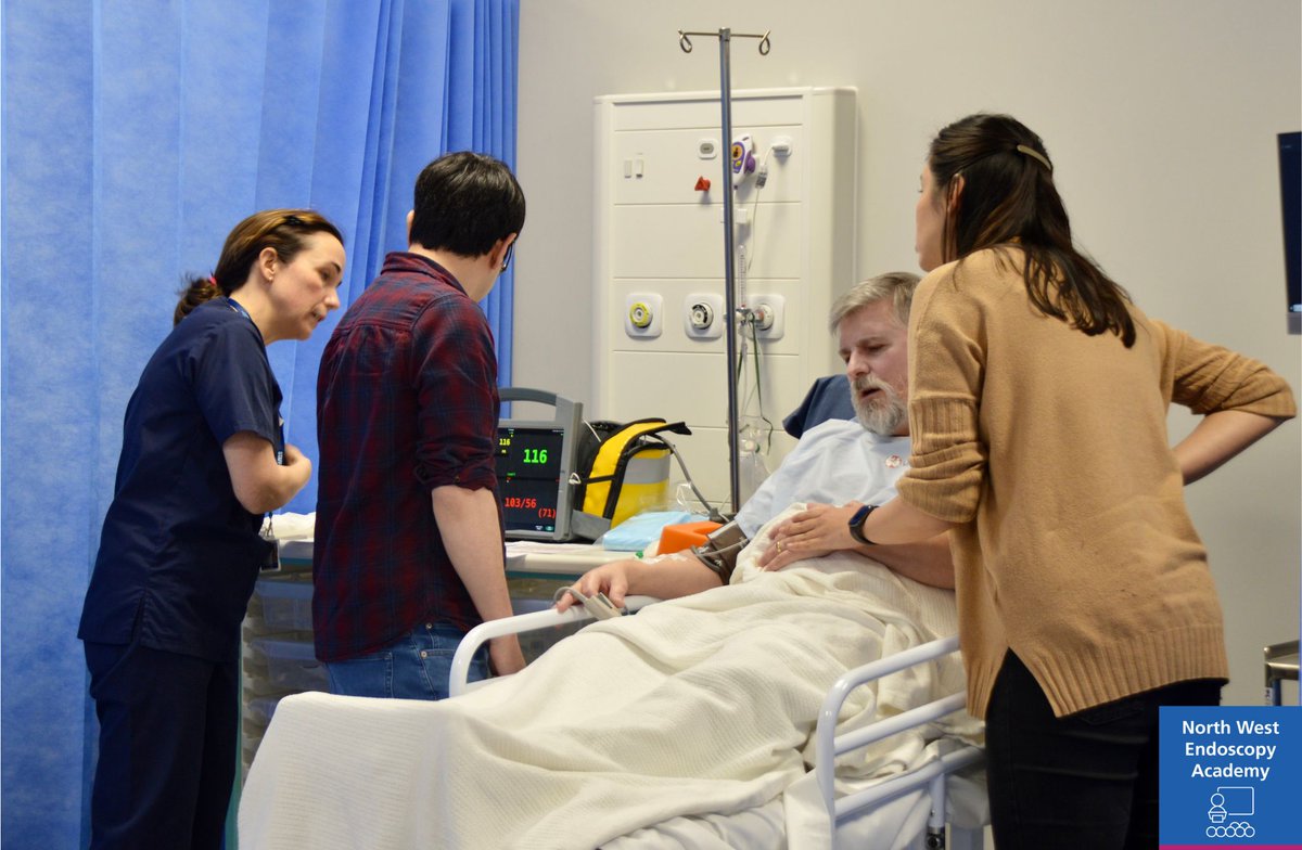 SimmyLJMU's tweet photo. LJMU Health Sim Team working alongside 
@EndoscopyWest
 on their high-fidelity ENTS training #IDEAS #LJMU #HealthcareSimulation #NHS #Endoscopy #highfidelitysim #clinicalskills #HealthcareJobs https://t.co/xIm1pJIUx5