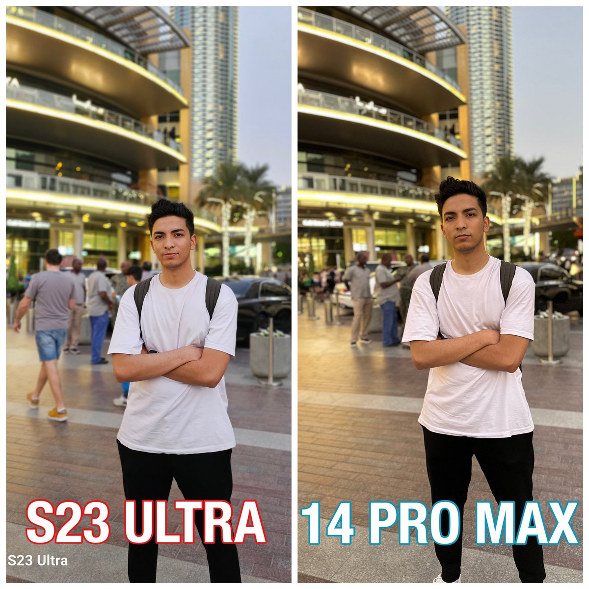 Samsung s23 ultra vs iPhone 14 pro max🔥🔥 شايفين انهي صورة احسن؟🤔
المقارنه كامله على يوتيوب دلوقتي💣

#SamsungGalaxyS23Ultra #S23Ultra #iPhone14ProMax #iPhone14Pro <a href="/Apple/">Apple</a> <a href="/SamsungGulf/">SamsungGulf</a> <a href="/SamsungMobile/">Samsung Mobile</a>