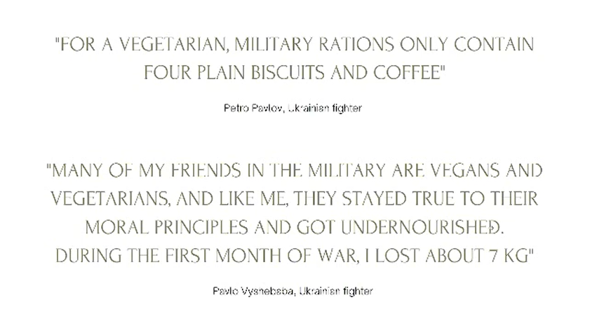 Naturewatch_org's tweet photo. 🇺🇦 1 in 5 Ukrainians don't eat animal products or try to minimise their consumption, according to the  @opencages_ua's UA Plant-Based.

Alevtyna Kozachok spoke at our #AnimalsInWar conference about how this affects vegan and vegetarian soldiers.

Catch up:
https://t.co/6T6kFnaNcE https://t.co/UzELrlaoMH