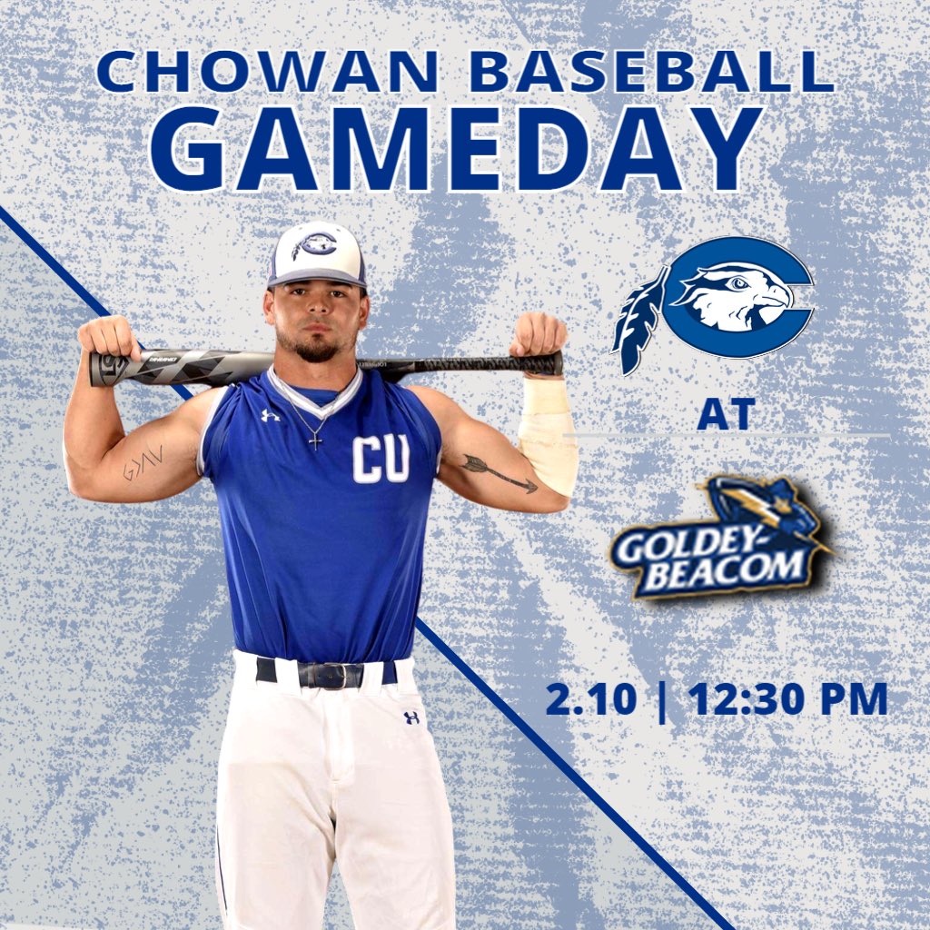 ChowanBaseball's tweet photo. The Hawks are flying North!
We’ll be in Delaware for a single game against Goldey Beacom.
First pitch at 12:30 PM!
#cuhawks #chowanbaseball #hawksflyhigher https://t.co/yNYZjAK9dH
