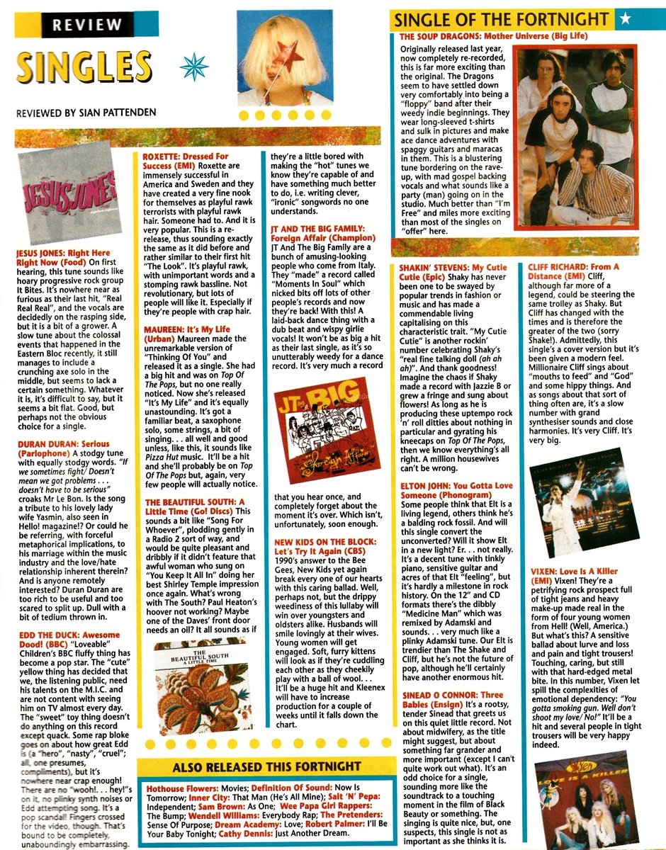 Retro Music Charts On Twitter Singles Reviewed By Sian Pattenden From retro-music-charts-on-twitter-singles-reviewed-by-sian-pattenden-from